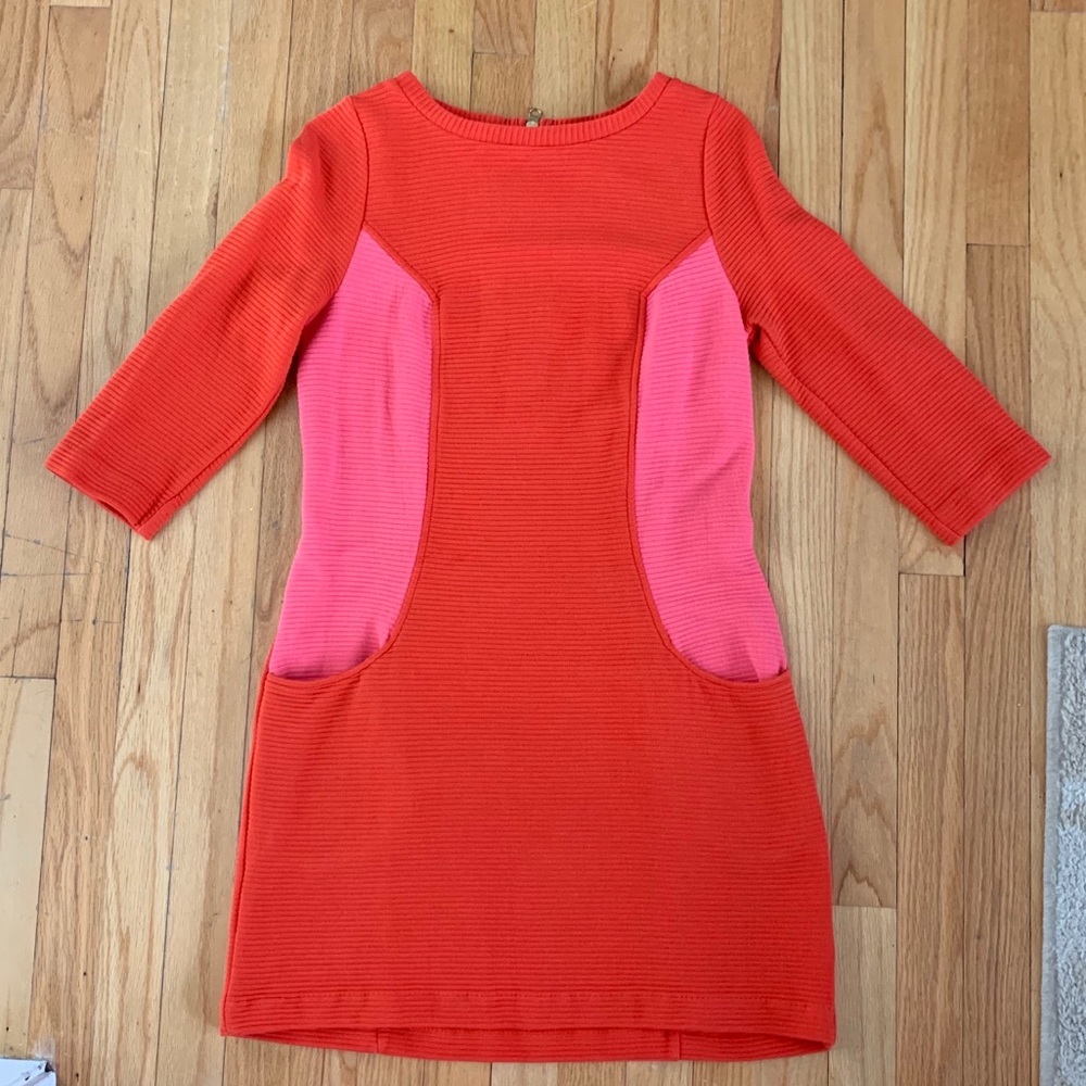 Boden Size 6 Ottoman Colorblock Pocket Shift Dress